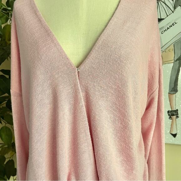 Sanctuary Womens Knit Draped Thinking Of You Faux Wrap Surplice Top Size Medium - Picture 4 of 8